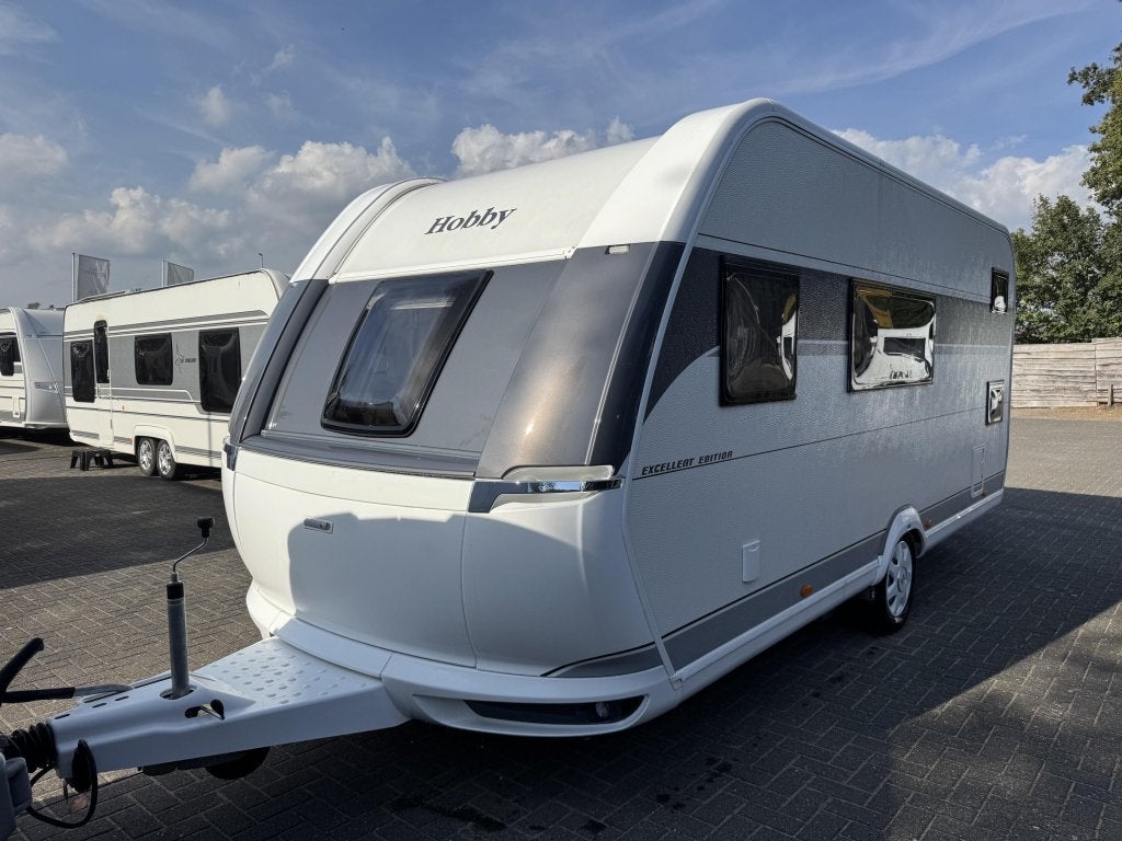 Hobby Excellent Edition 490 KMF 2024 | Mover | Airco | Tent, Hobby, Bedrijf, Dwarsbed, 4 tot 5 meter
