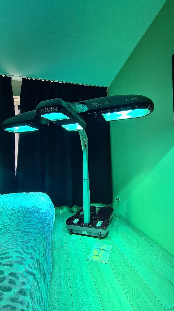 Sun & Relax sunmobile Philips, Ophalen, Gebruikt, Zonnebank enkelzijdig, Minder dan 10 lampen