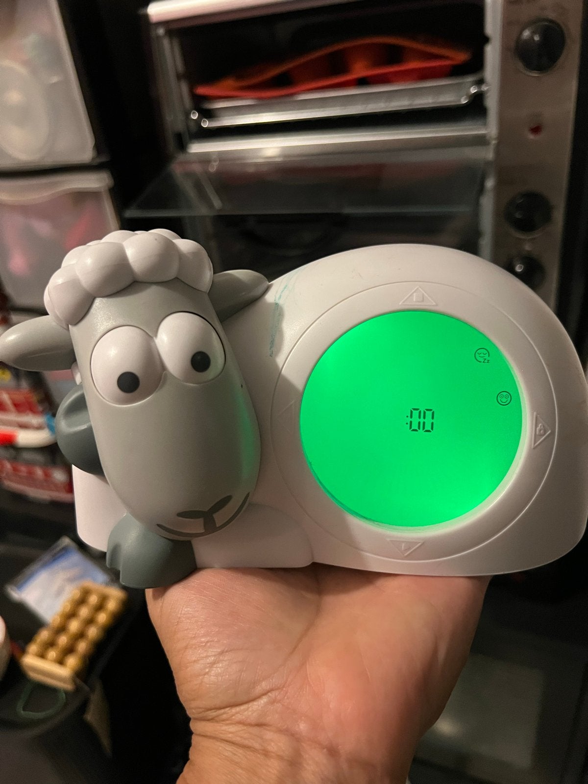 Schaap Wekker Slaaptrainer Nachtlampje Kinderwekker, Ophalen of Verzenden, Gebruikt, Digitaal
