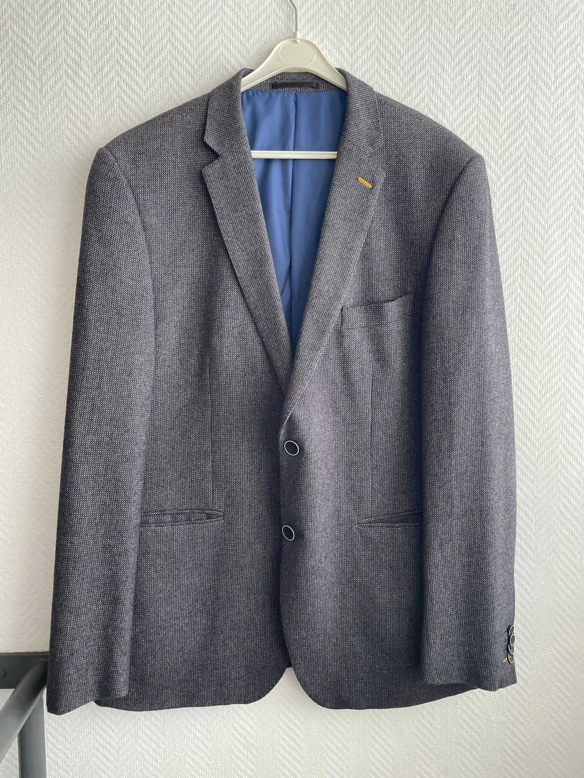 Heren colbert grijs, merk LIV, maat 54, wol blend, Kleding | Heren, Ophalen of Verzenden, Zo goed als nieuw, Maat 52/54 (L), Grijs