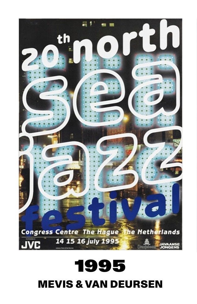 North Sea Jazz Festival 1995 Artposter - Mevis & Van Deursen, Ophalen of Verzenden, A1 t/m A3, Muziek, Rechthoekig Staand