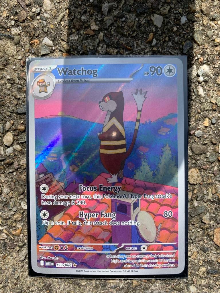 Watchog 153/086 Holo Rare Pokémon Kaart, Ophalen of Verzenden, Nieuw, Losse kaart, Foil