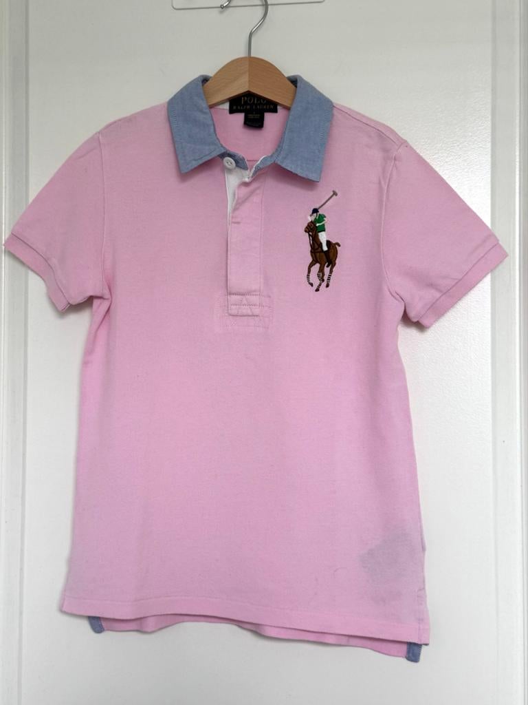 Polo Ralph Lauren Roze Polo Shirt Maat 7, Kinderen en Baby's, Kinderkleding | Maat 122, Ophalen of Verzenden, Gebruikt, Jongen of Meisje