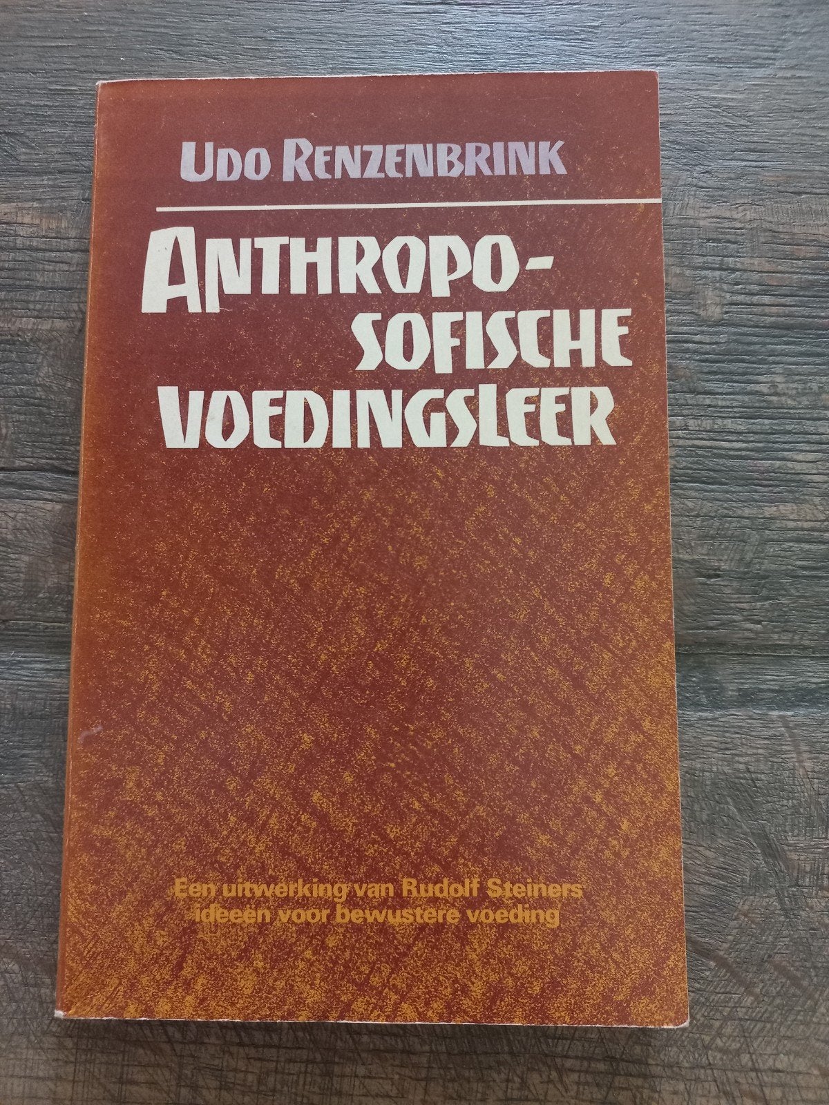 Anthroposofische Voedingsleer - Udo Renzenbrink, Ophalen of Verzenden, Gelezen, Dieet en Voeding, Udo Renzenbrink