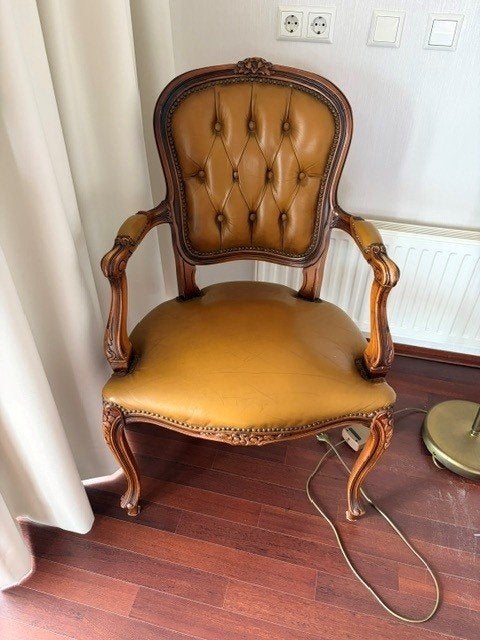 stoel, Huis en Inrichting, Stoelen, Gebruikt, Bruin, Eén, Antiek