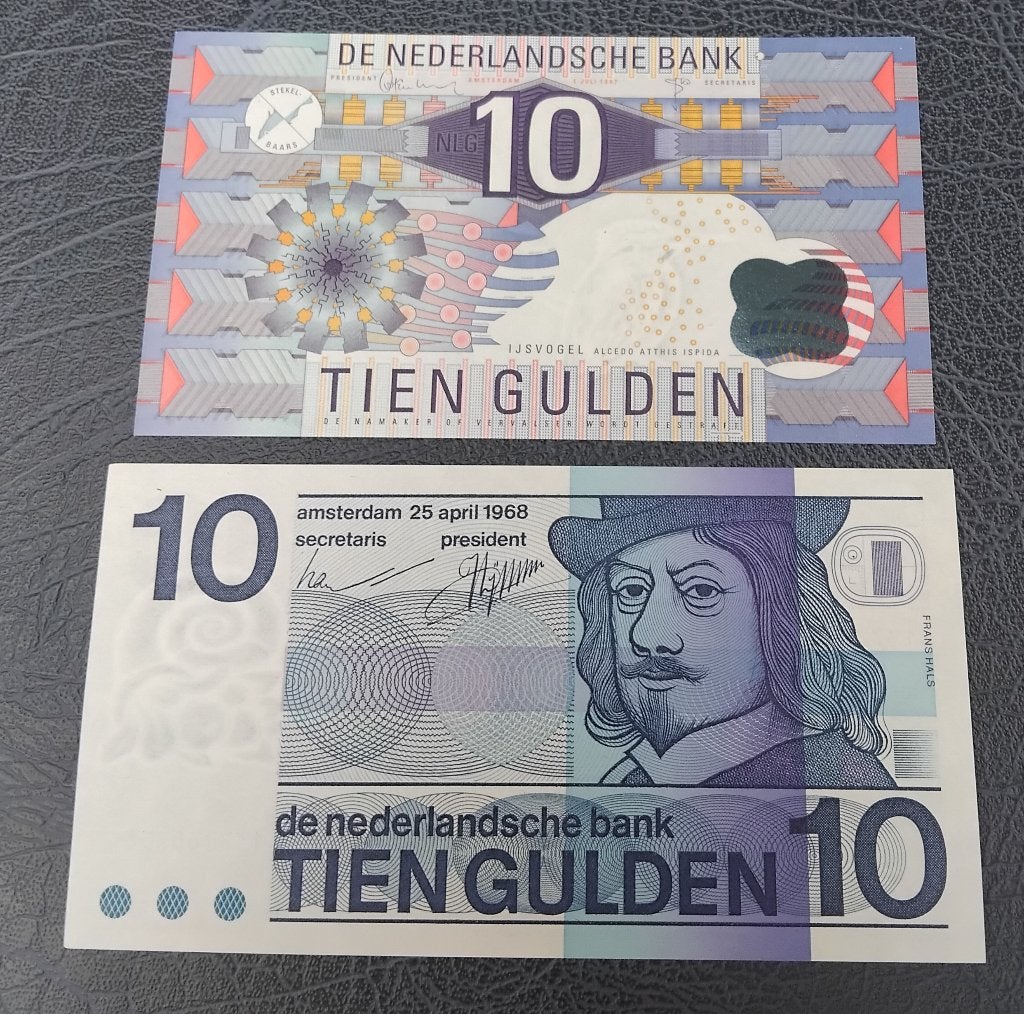 2 x 10 Gulden UNC, Postzegels en Munten, Bankbiljetten | Nederland, Ophalen of Verzenden, 10 gulden, Setje