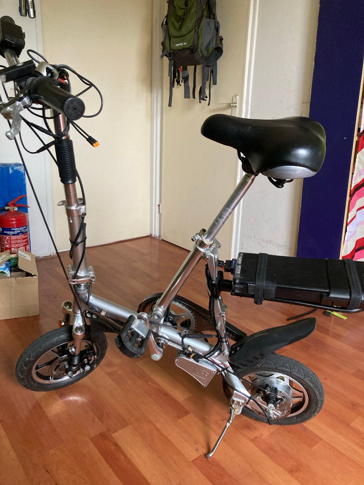 Compacte opvouwbare elektrische fiets, Gebruikt, Minder dan 47 cm, 30 tot 50 km per accu, Ophalen