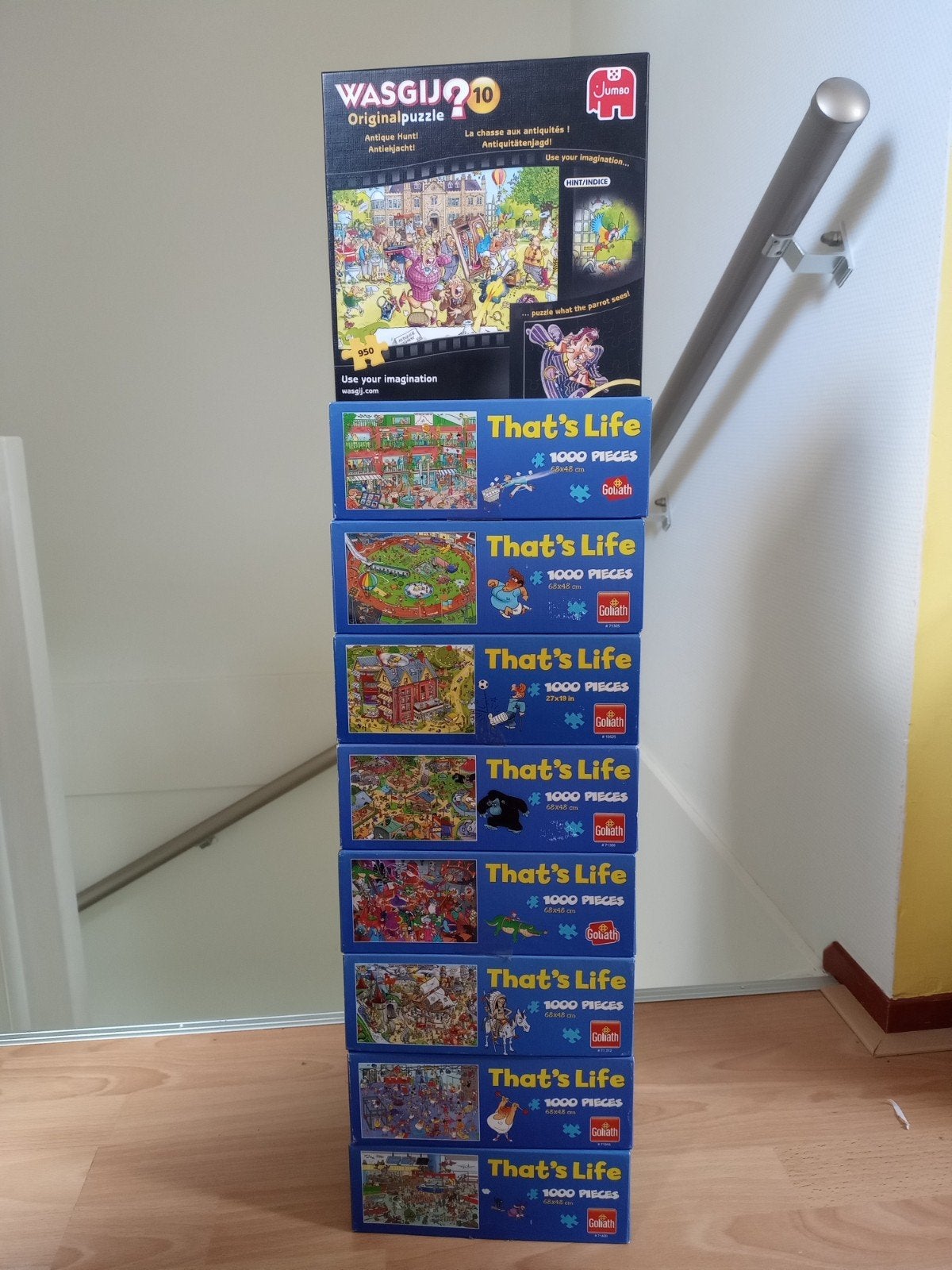 8 That's life en een Wasgij puzzel, Ophalen of Verzenden, 500 t/m 1500 stukjes, Zo goed als nieuw, Legpuzzel