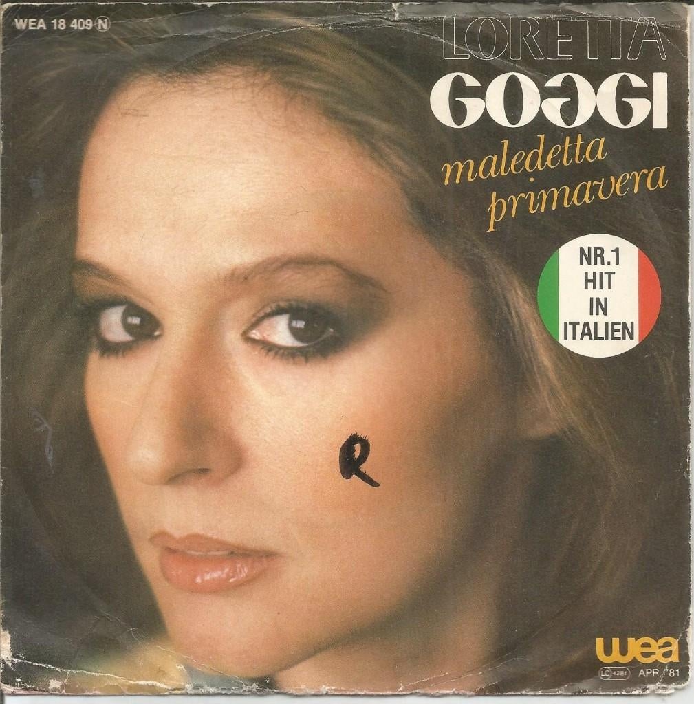 Loretta Goggi : Maledetta Primavera (1981), Fotohoes, Ophalen of Verzenden, Zo goed als nieuw, Pop