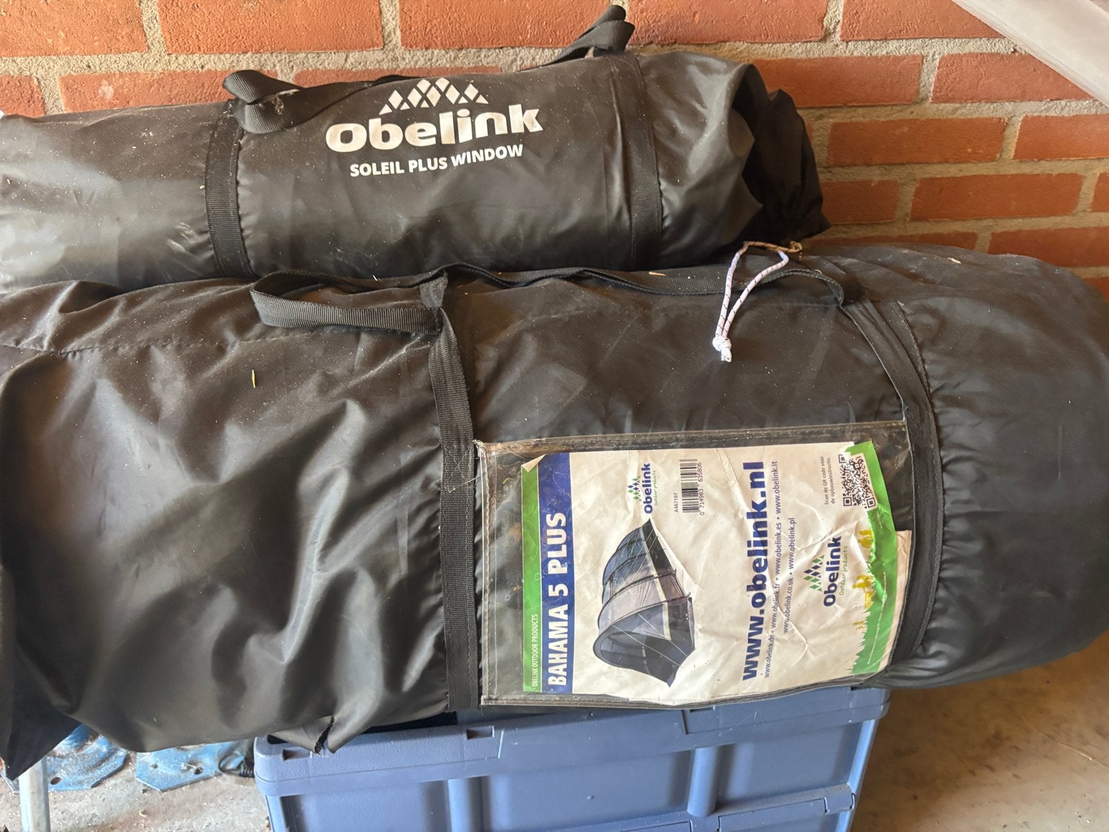 Obelink Bahama 5 Plus tent met inrichting, Ophalen, Gebruikt, Tot en met 5