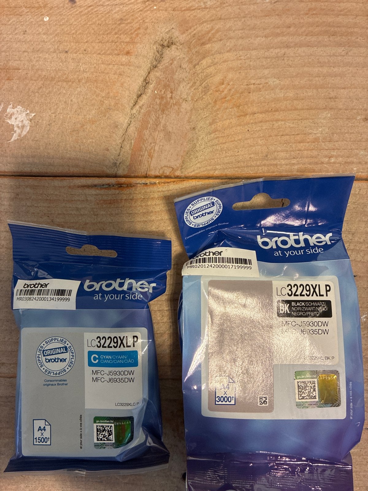 Brother LC3229XLP Inktpatronen - Zwart en Cyaan, Ophalen of Verzenden, Nieuw, Cartridge