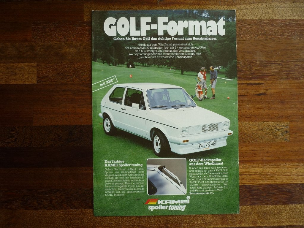 Volkswagen Golf I KAMEI Spoiler Tuning (Duits), Ophalen of Verzenden, Zo goed als nieuw, Volkswagen