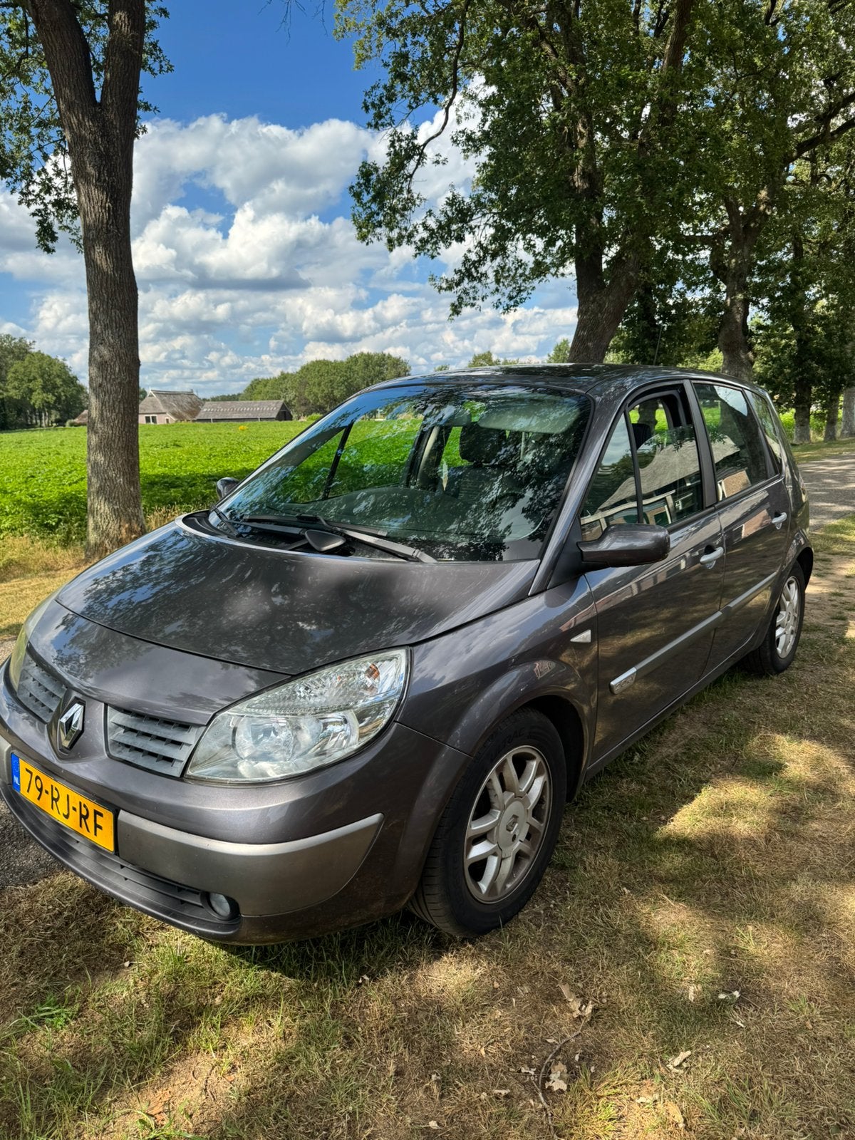 Machtig mooie Renault Scénic 2.0 16V 99KW 2005 nw apk, 1998 cc, Leder en Stof, Origineel Nederlands, Handgeschakeld