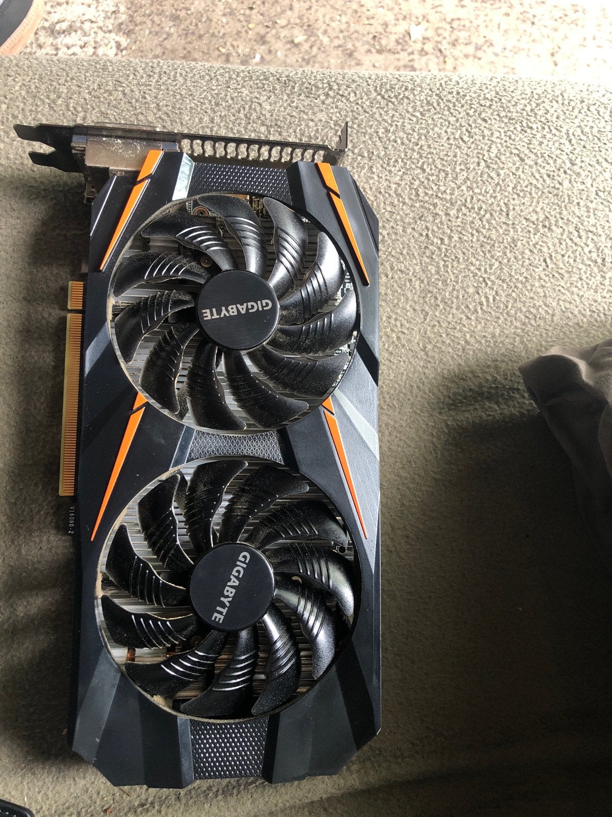 Nieuw videokaart,zonder doos,Gigabyte  GTX 1060 WF2OC-6GD, Ophalen, PCI-Express 3, Gebruikt, HDMI