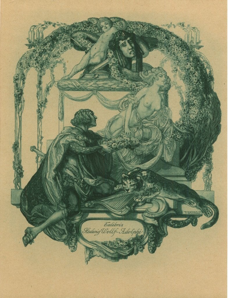 3003 Ex Libris Oostenrijk : Franz von Bayros, z.j., Antiek en Kunst, Verzenden, Ex libris