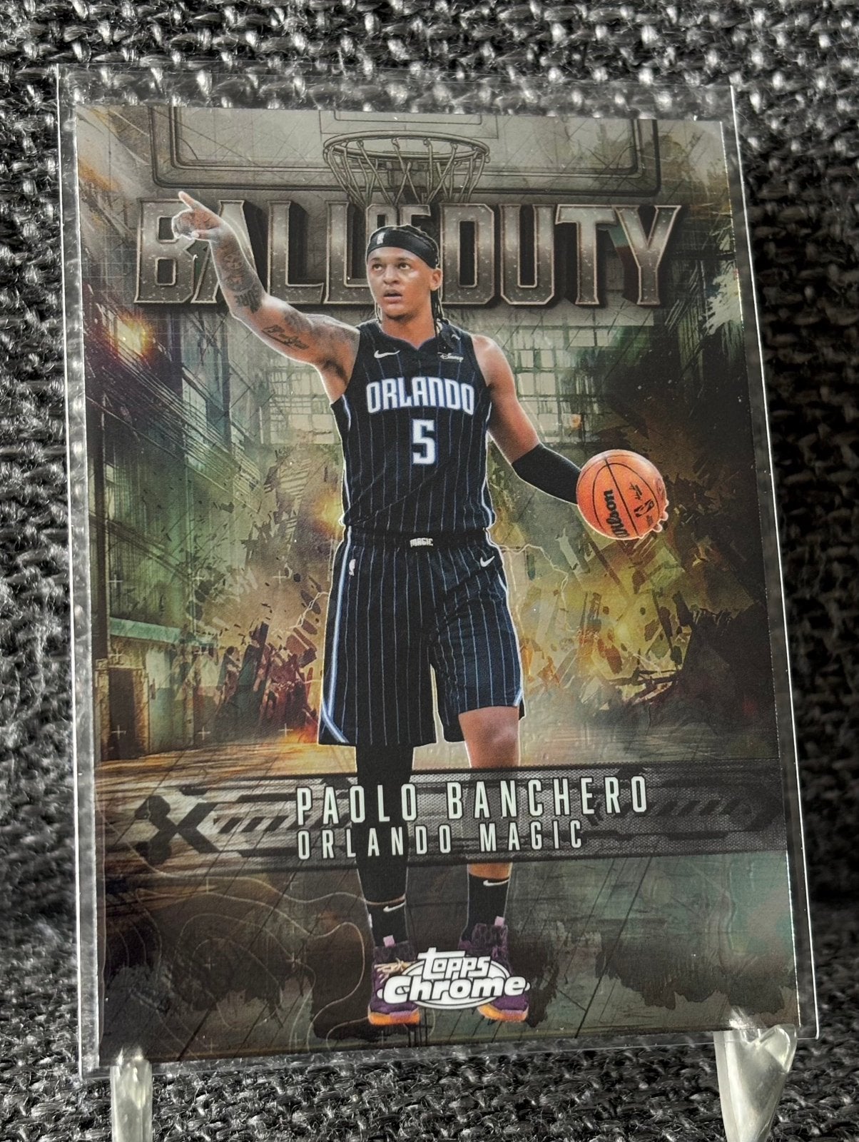Paolo Banchero Topps Chrome NBA card Orlando Magic insert, Ophalen of Verzenden, Nieuw, Plaatje