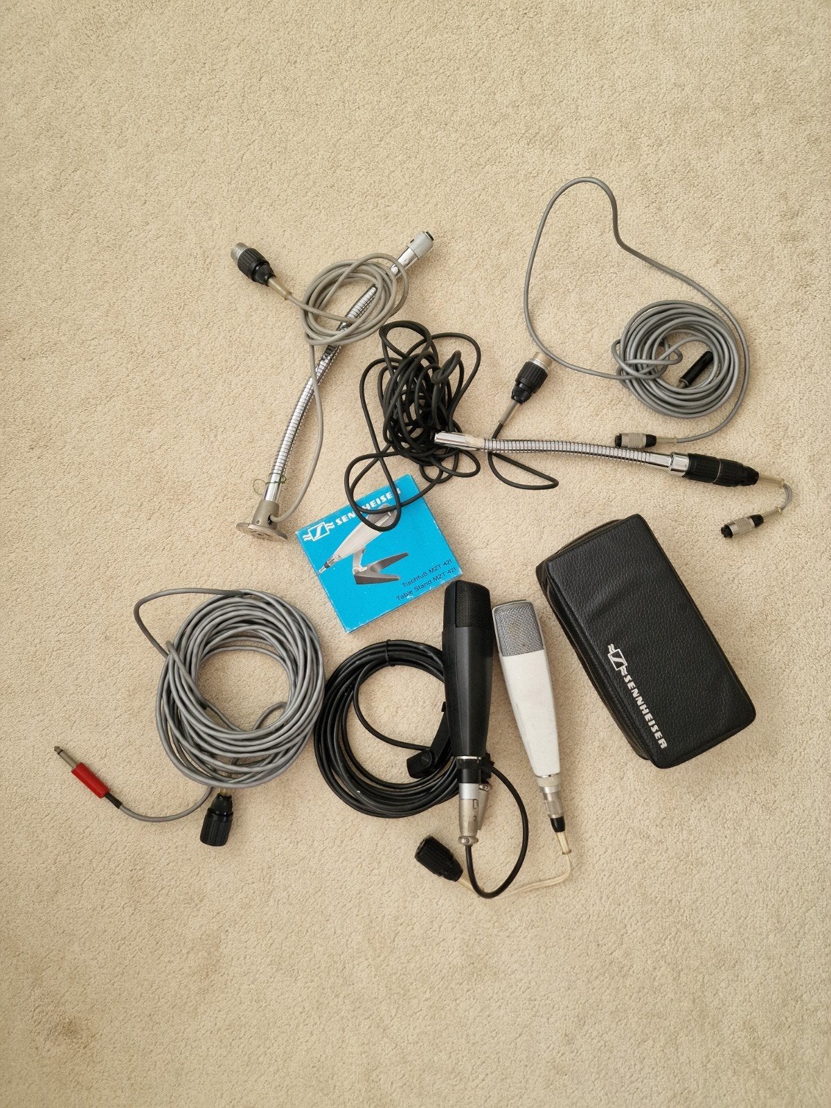 Sennheiser MD 421 Microfoon set (3 mics), Muziek en Instrumenten, Microfoons, Ophalen of Verzenden, Gebruikt