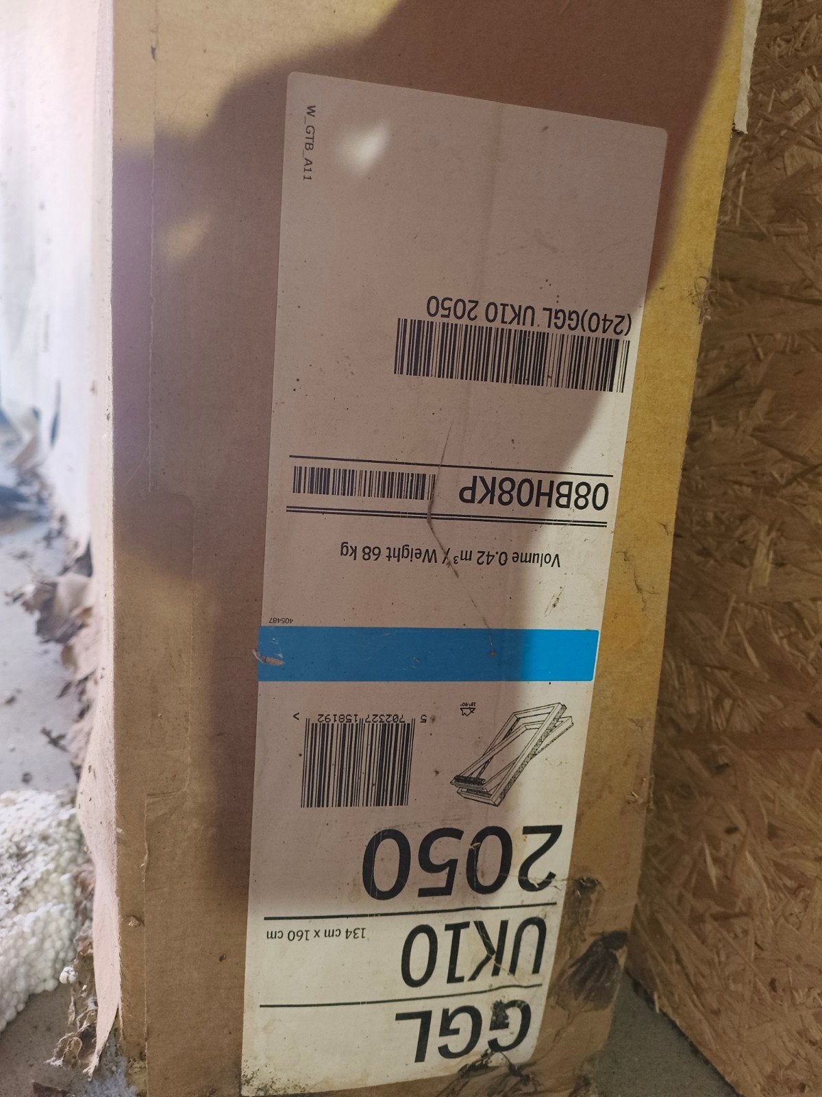 Velux raam 134 bij 160 cm GGL UK 10 2050, Ophalen, Overige materialen, 30 cm of meer, 50 tot 150 cm