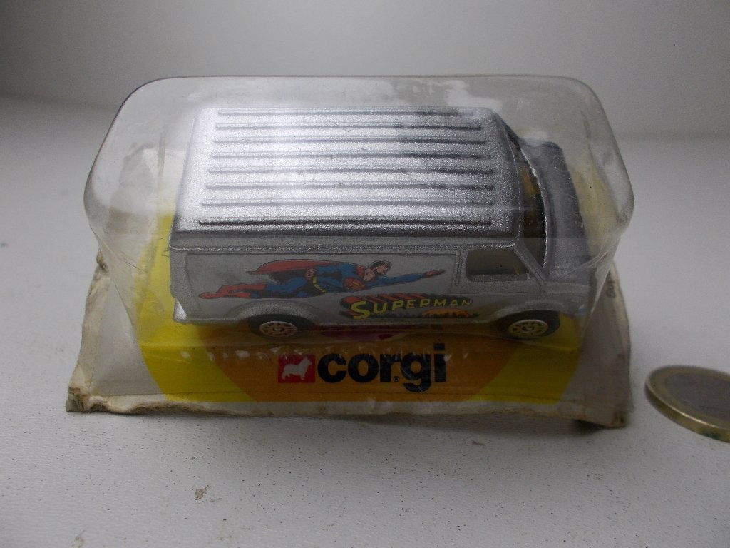 1978 Corgi Juniors No 47 SUPERMAN US VAN (-D-) Op Orig.KAART, Ophalen of Verzenden, Zo goed als nieuw, Bus of Vrachtwagen, Corgi