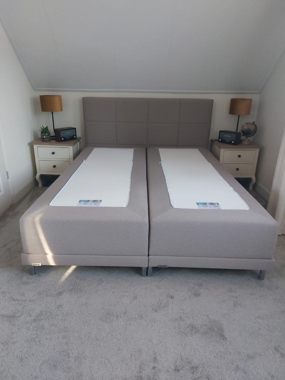 Avek boxspring, Ophalen, Strak, Gebruikt, 210 cm
