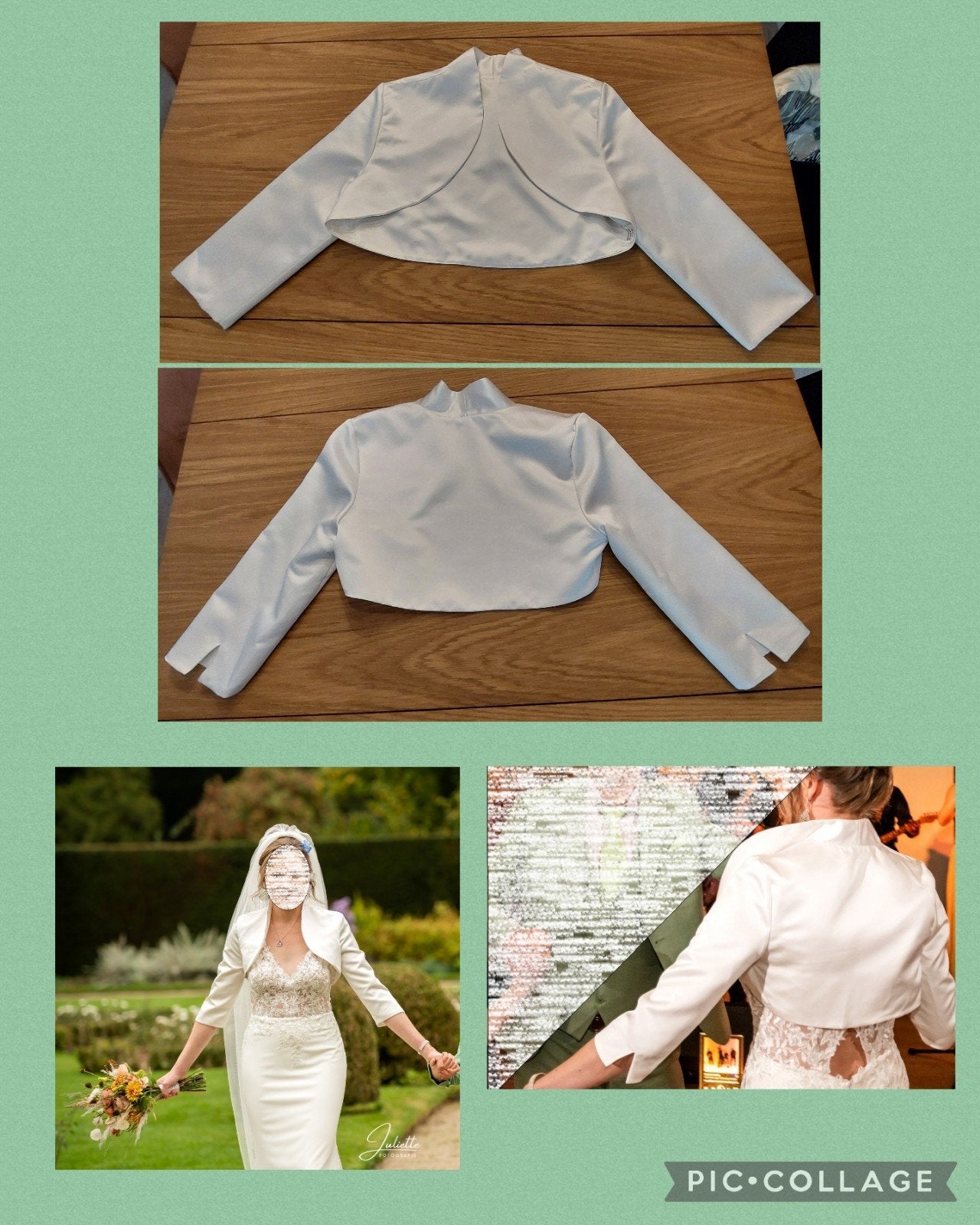 Bruids bolero, ivoorkleurig, maat 38, bianco evento, modern, Ophalen, Wit, Bianco Evento, Accessoires