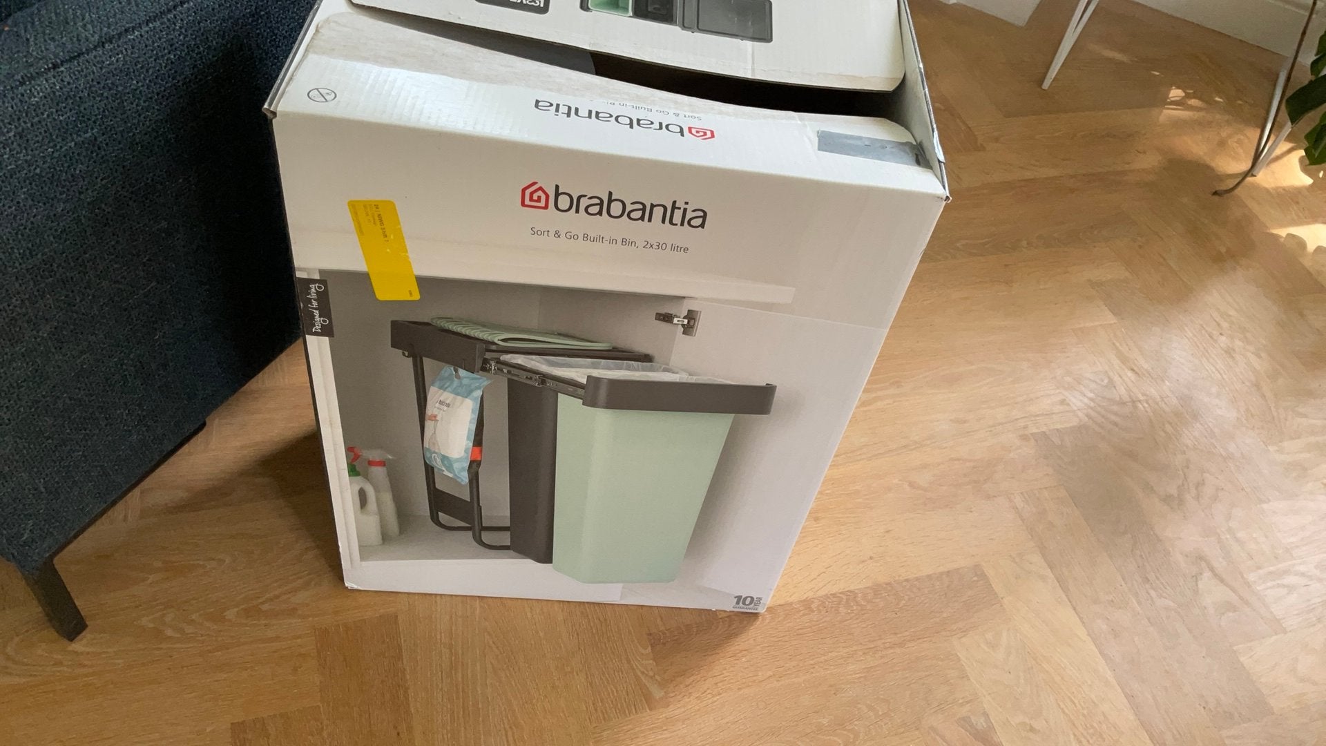 Brabantia inbouw prullenbak groot. Nieuw, 40 liter of meer, Ophalen, Nieuw, Kunststof