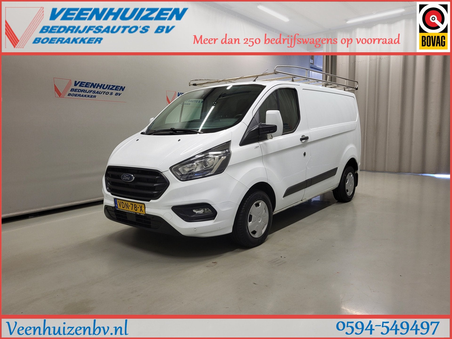 Ford Transit Custom 2.0TDCI 130pk Imperiaal Euro 6!, Auto's, Voorwielaandrijving, Euro 6, 4 cilinders, 2027 kg