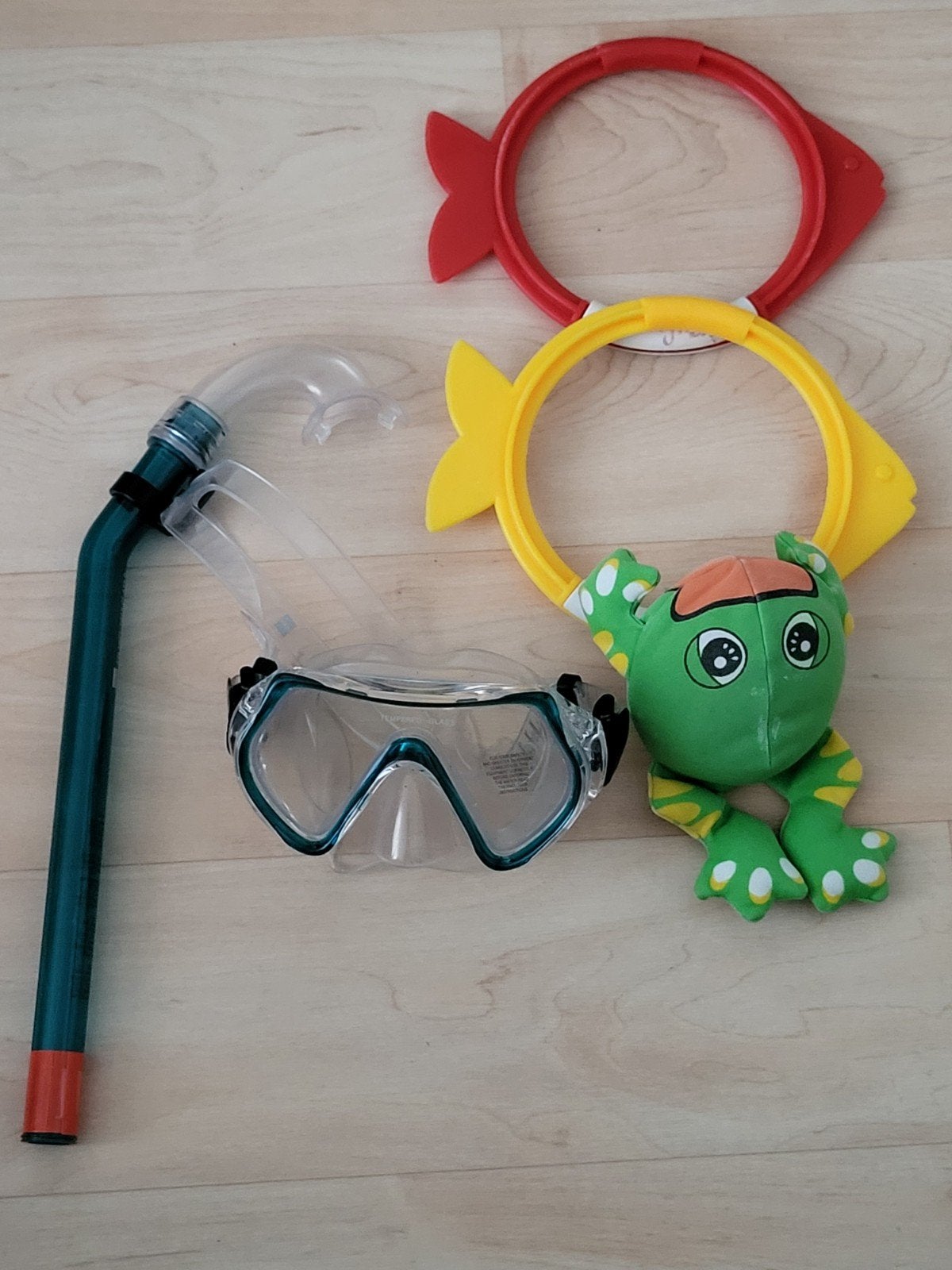 Duikset snorkel voor kind met bril en duikringen duikbril, Ophalen of Verzenden, Nieuw