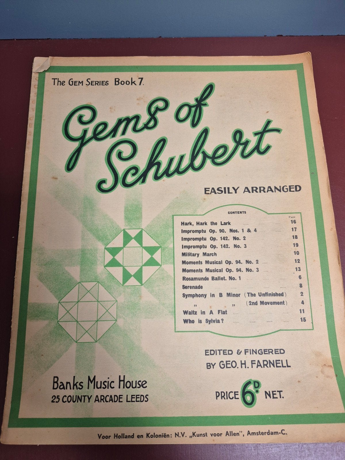 Gems of Schubert - Book 7, Pianoboek met bladmuziek, Ophalen of Verzenden, Gebruikt, Piano