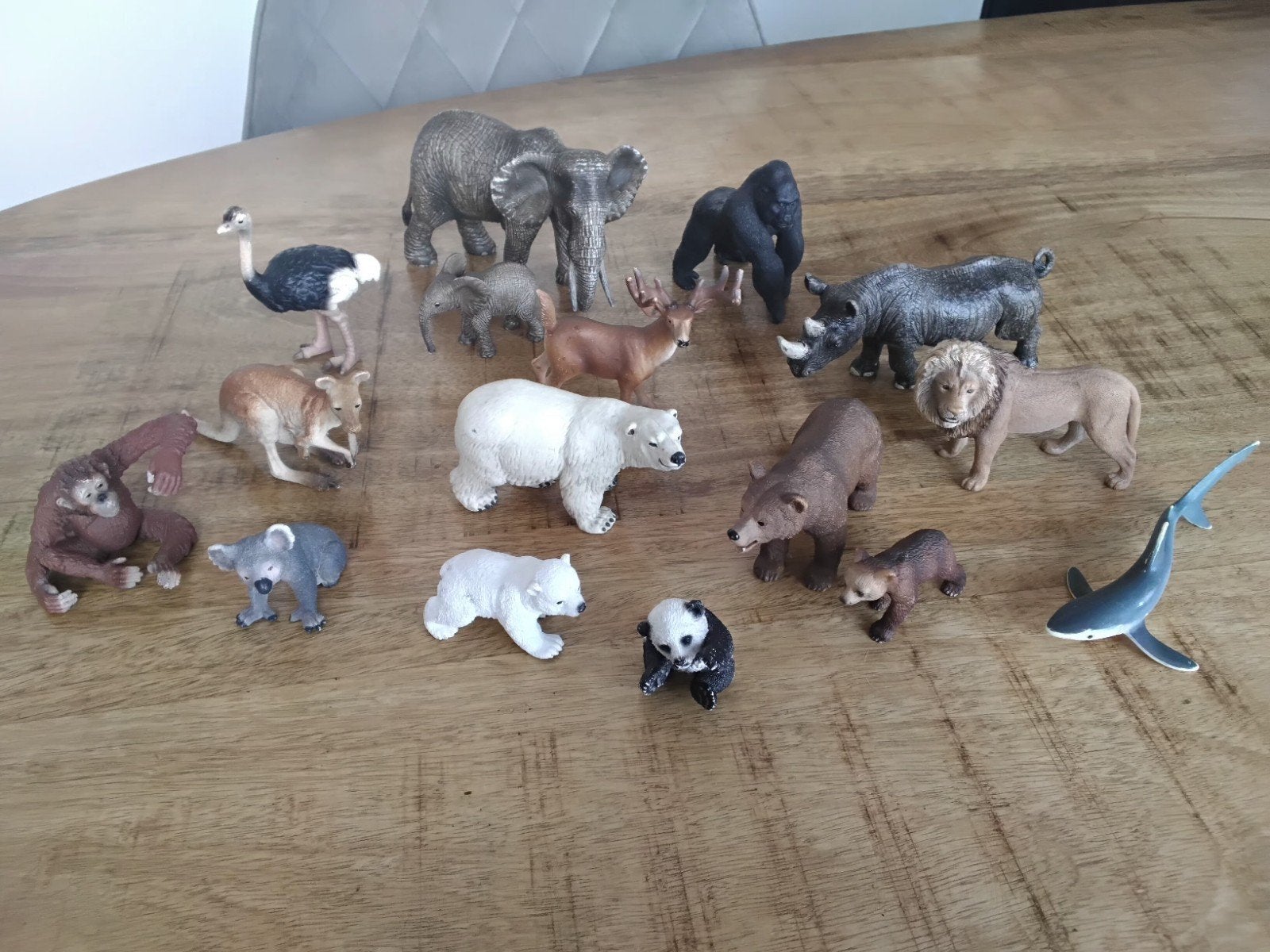 Schleich dierenverzameling, set van 16 dieren. 18T., Verzamelen, Ophalen of Verzenden, Zo goed als nieuw, Paard, Beeldje of Figuurtje