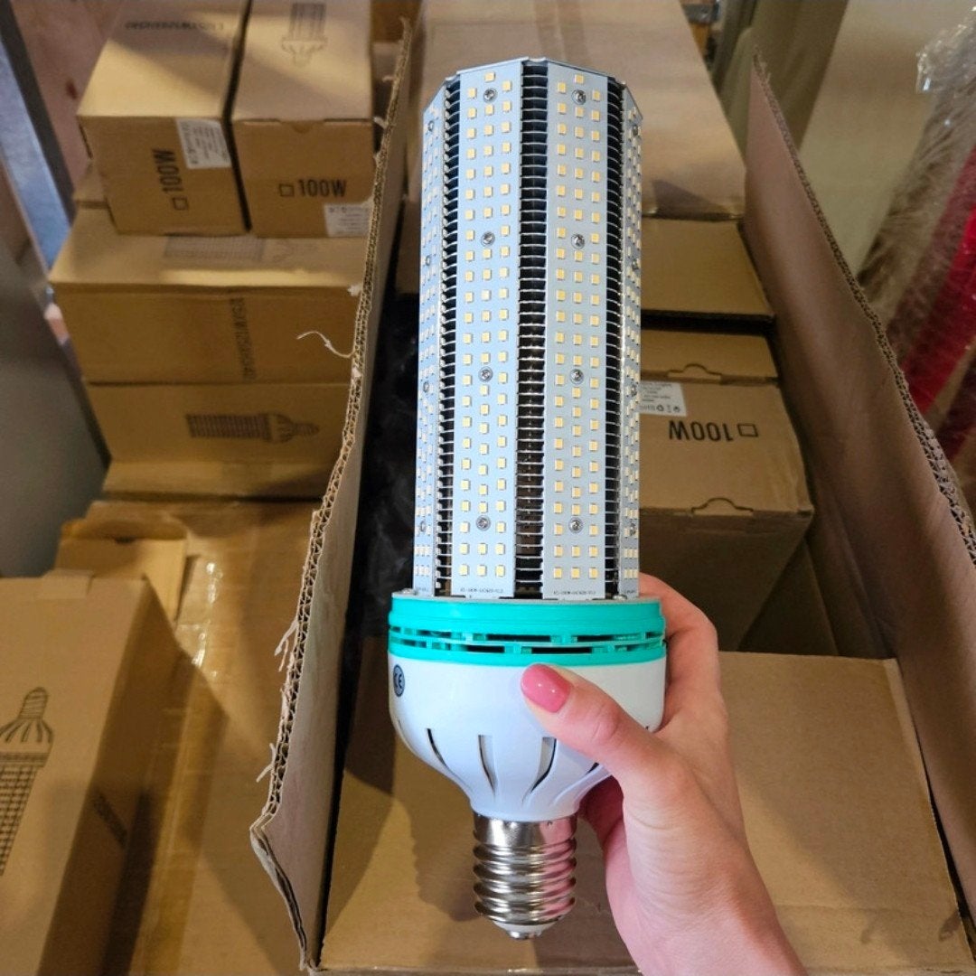 31x E40 corn led lampen 100W vervangt gasontladingslamp, Ophalen of Verzenden, Nieuw, 50 tot 200 watt, Lamp