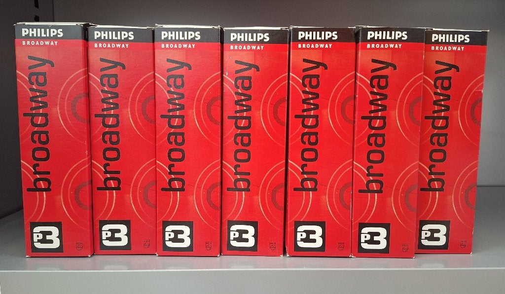 7 Philips Broadway P28s BTL T/24 500W halogeenlamp, Ophalen of Verzenden, Nieuw