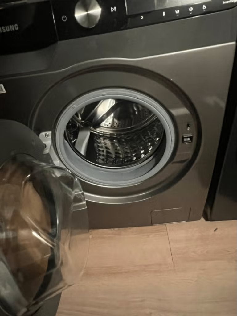 Samsung Black WW90T504DAX/S7 – 9 kg – Stainless Steel, Witgoed en Apparatuur, Ophalen, Energieklasse A of zuiniger, 85 tot 90 cm