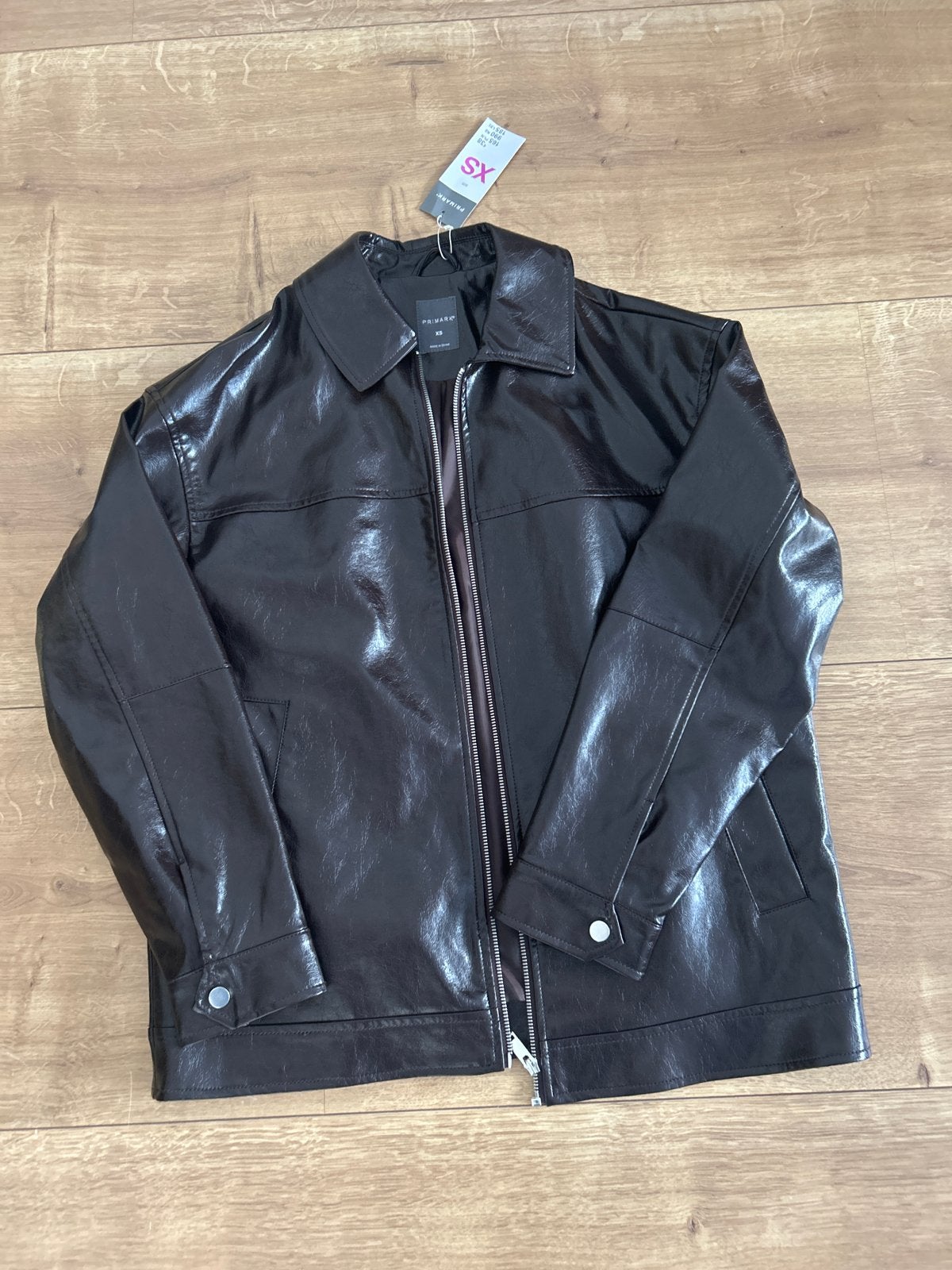 Primark Faux Leren Jasje - Nieuw met label, Kleding | Dames, Ophalen, Nieuw, Maat 34 (XS) of kleiner, Zwart