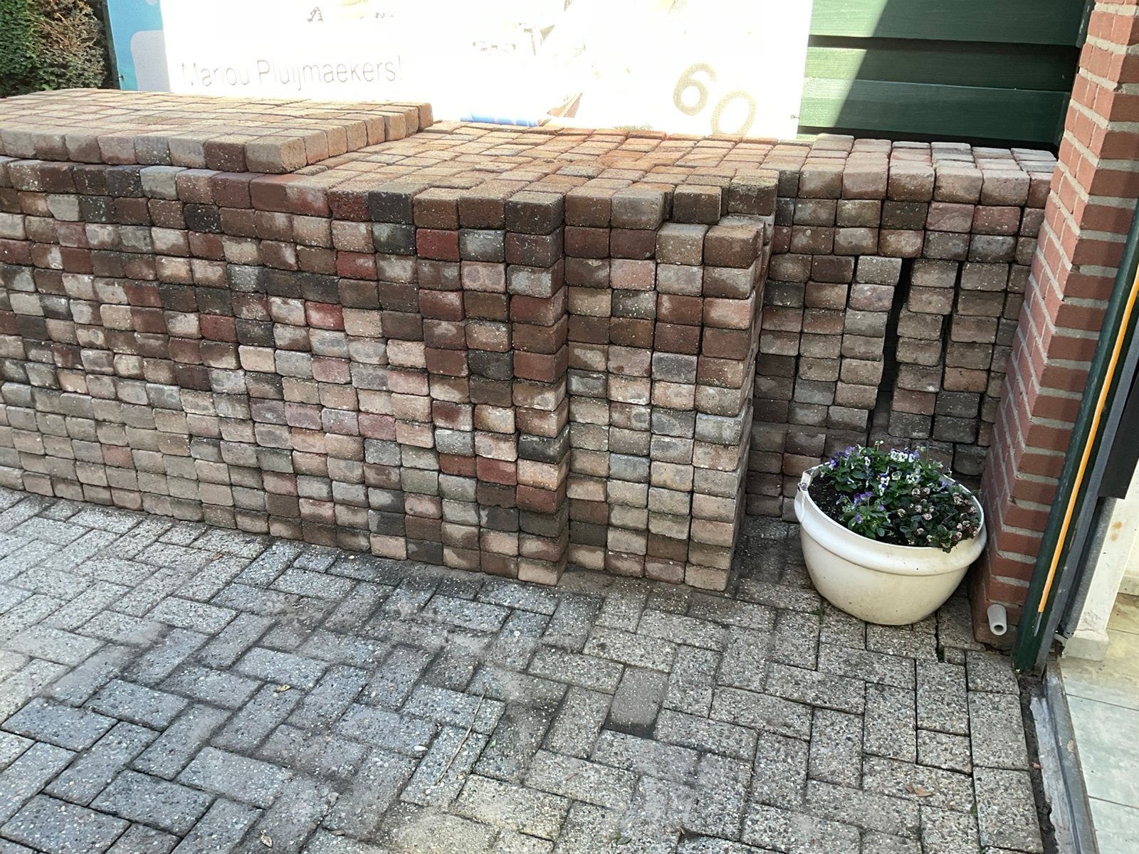 Kobbelstones (bont), Ophalen, Gebruikt, Beton, Klinkers