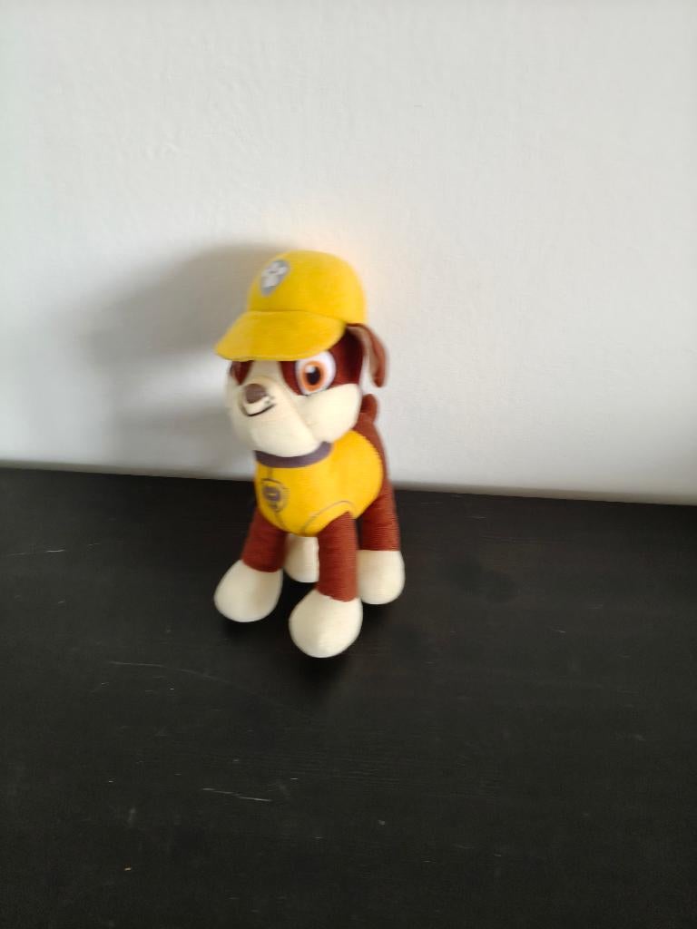 Paw patrol Rubble knuffel, Paw Patrol, Ophalen, Zo goed als nieuw, Hond