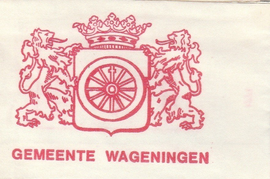 gemeente Wageningen, Ophalen of Verzenden, Nederland