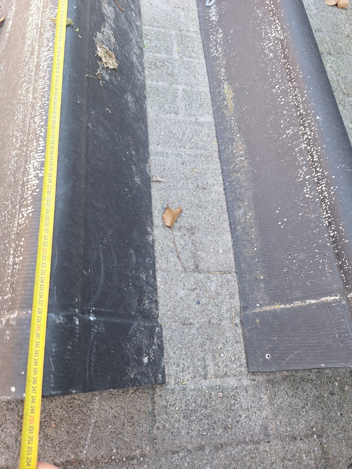 Golfplaten nok stukken, Ophalen, Overige materialen, Zwart, 15 m² of meer