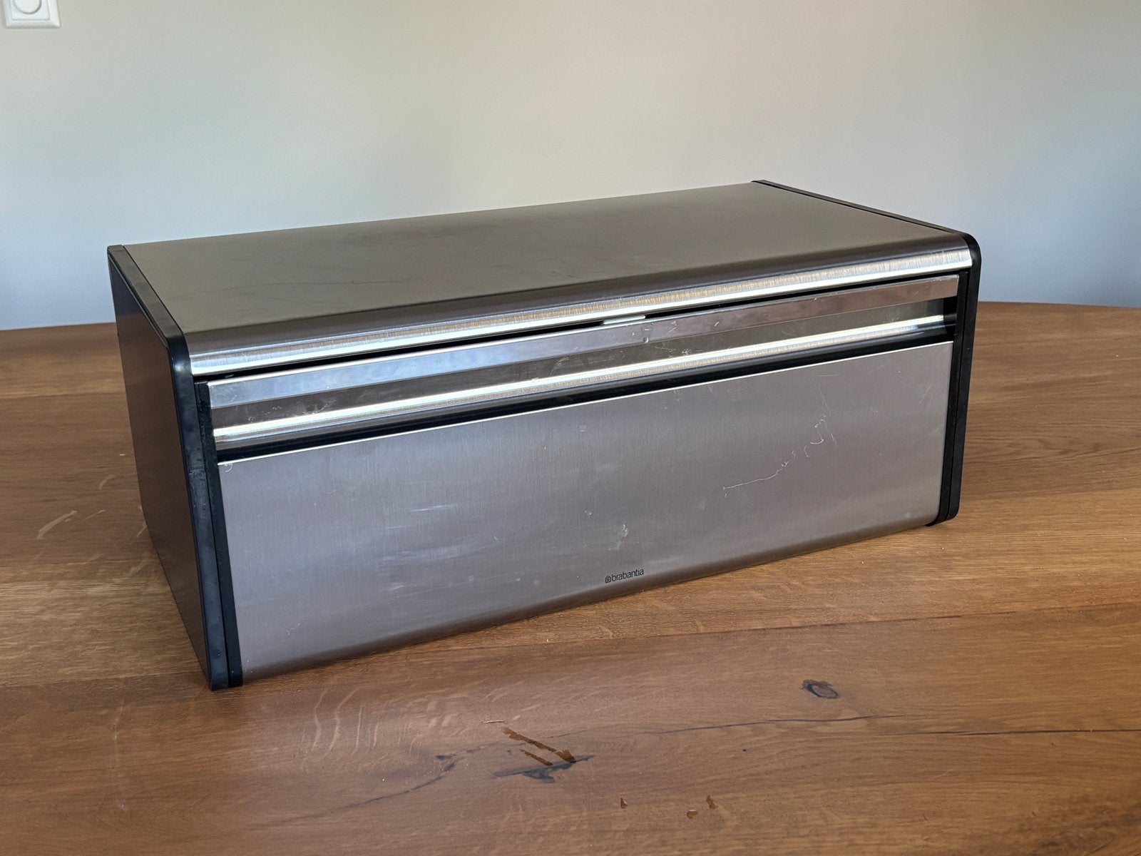 Brabantia RVS broodtrommel, Huis en Inrichting, Keuken | Keukenbenodigdheden, Ophalen, Zo goed als nieuw