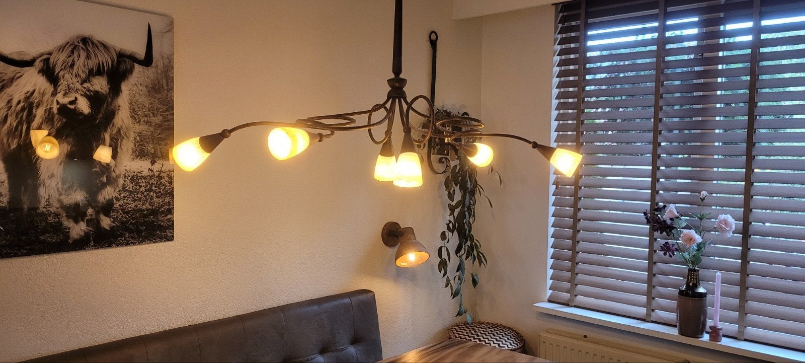 Mooie handgemaakte hanglamp, Huis en Inrichting, Lampen | Hanglampen, Ophalen