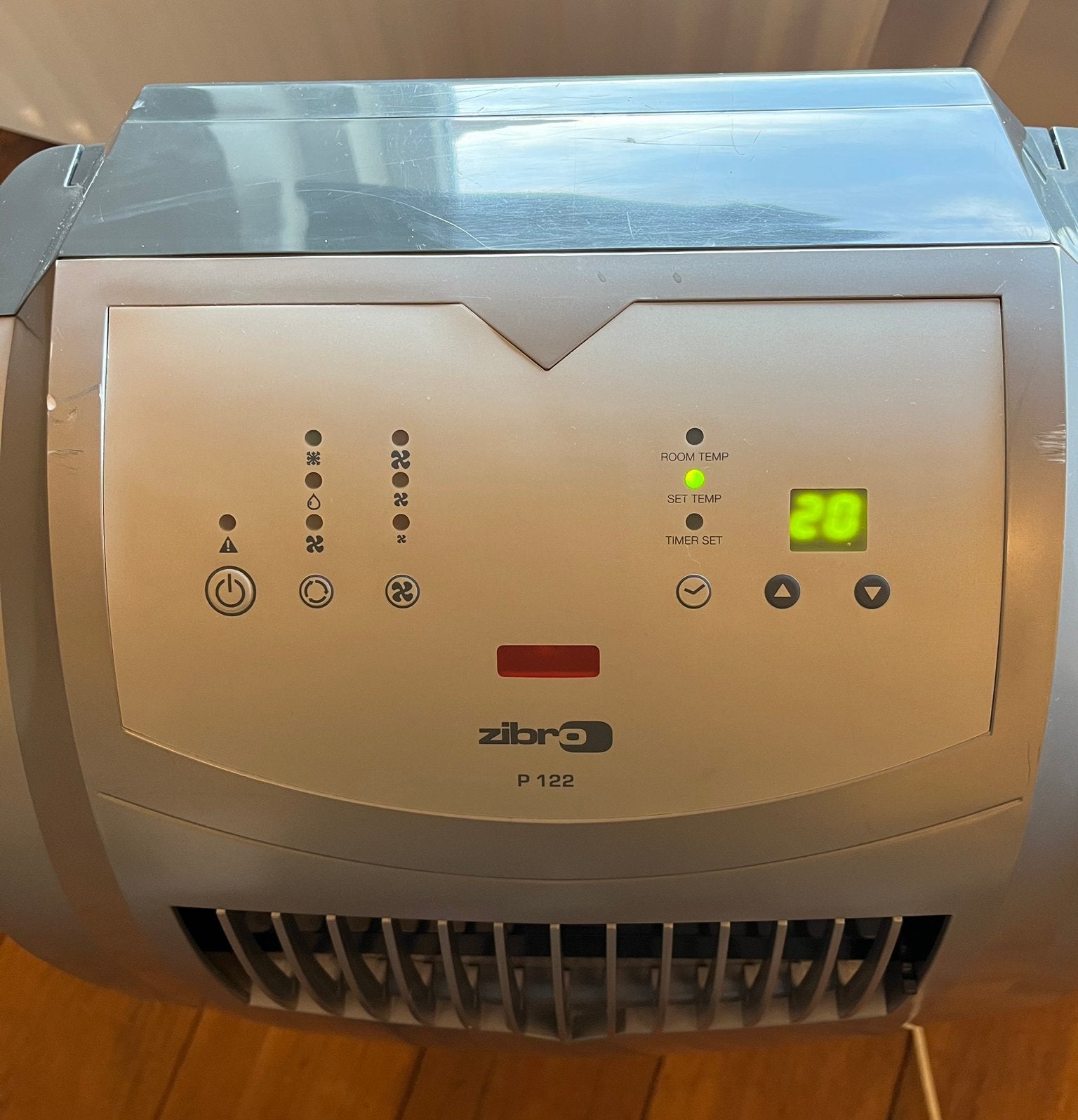 Mobiele airco ZIBRO P122, Witgoed en Apparatuur, Airco's, Ophalen, Gebruikt, Minder dan 60 m³, 3 snelheden of meer