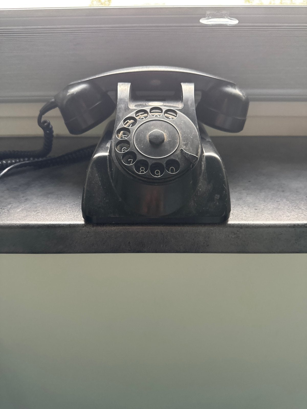 Vintage Bakelieten Telefoon met Draaischijf, Telecommunicatie, Ophalen of Verzenden, Gebruikt, Bakeliet
