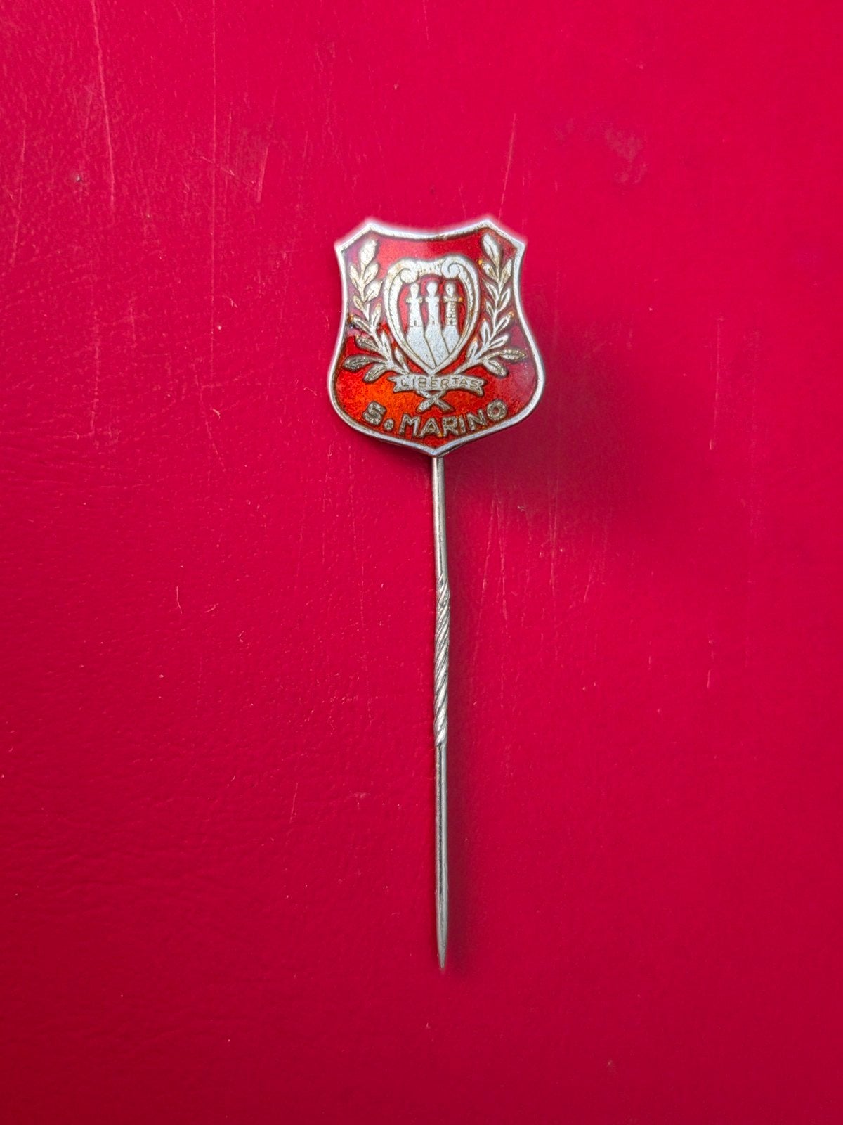 Vintage San Marino Speldje - Libertas S. Marino Pin, Ophalen of Verzenden, Zo goed als nieuw