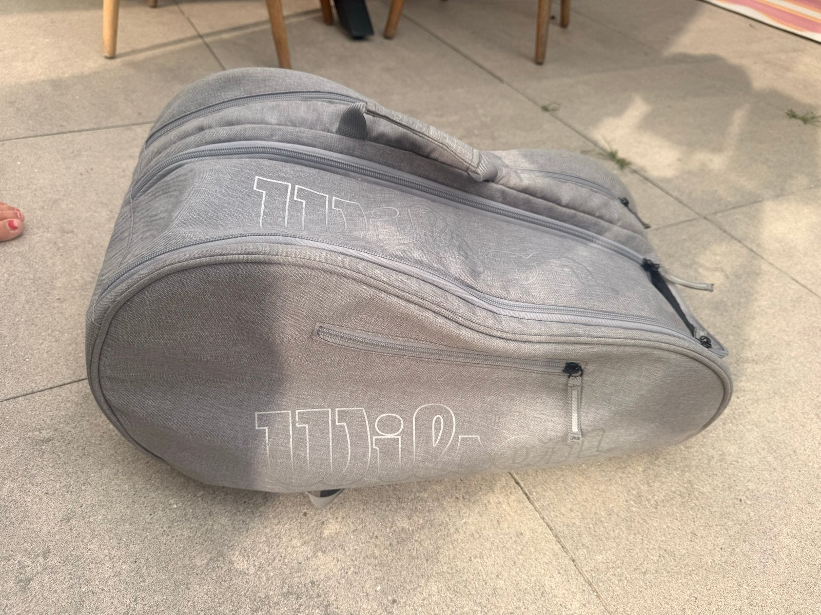Wilson padel tas - Grijs, Ophalen, Zo goed als nieuw, Unisex volwassen
