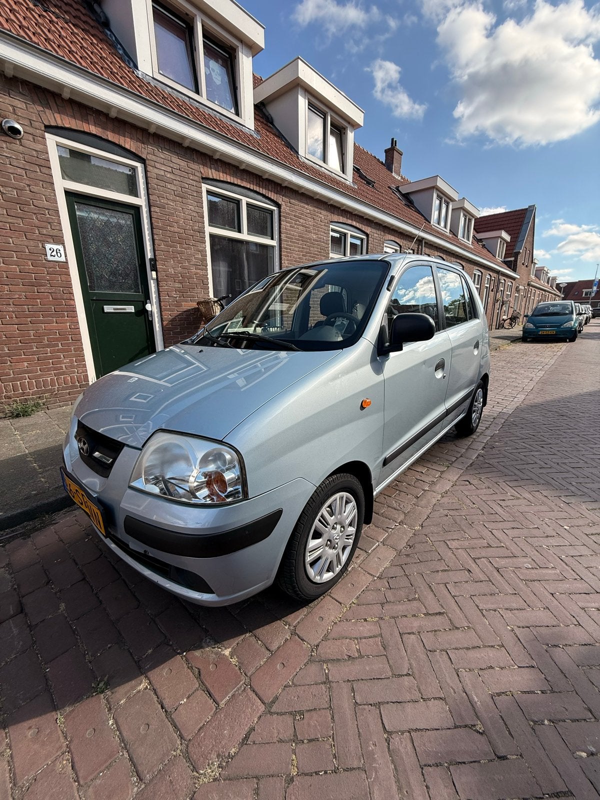Hyundai Atos 1.1 2006 Blauw, Auto's, Hyundai, Voorwielaandrijving, 31 €/maand, 4 cilinders, Origineel Nederlands