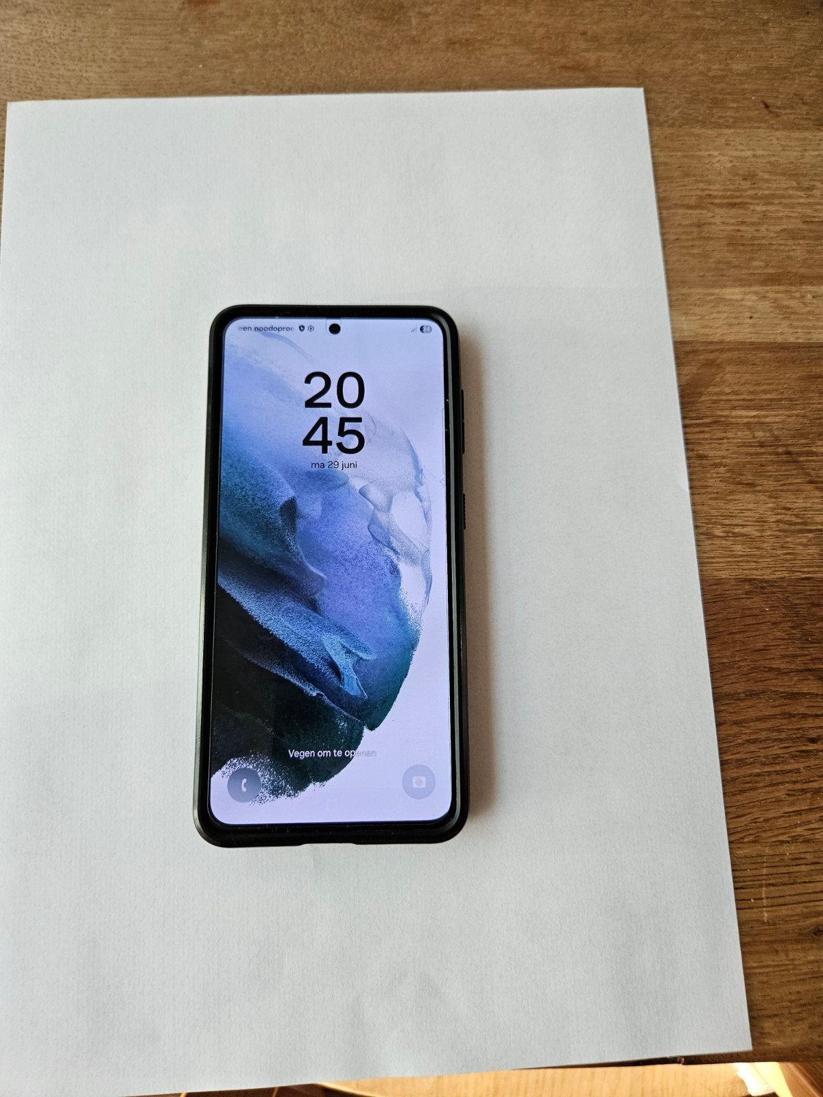 Samsung Galaxy S21 128GB Zwart met hoesje, Telecommunicatie, Mobiele telefoons | Samsung, Ophalen, Zwart, Touchscreen, Zo goed als nieuw
