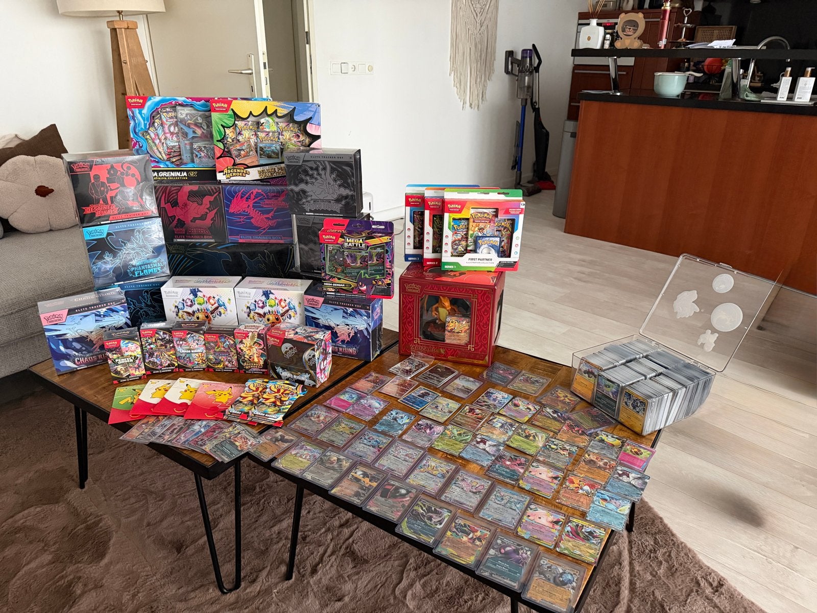 Grote Pokémon TCG Collectie: Elite Trainer Boxen & Kaarten, Ophalen, Zo goed als nieuw, Losse kaart
