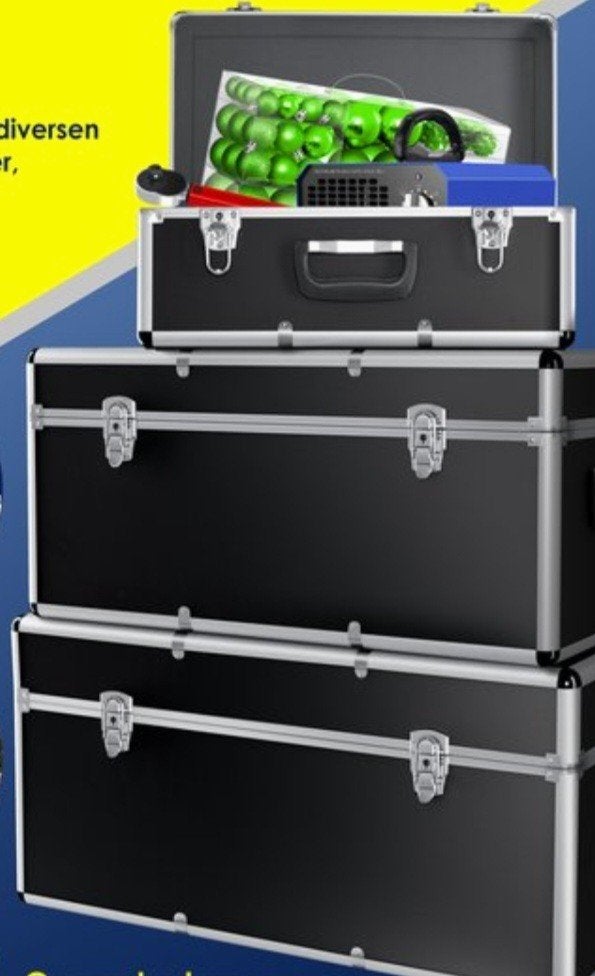 Nieuwe Opbergboxen Koffer set 3-delig aluminium, ....., ....., MASKO, Nieuw