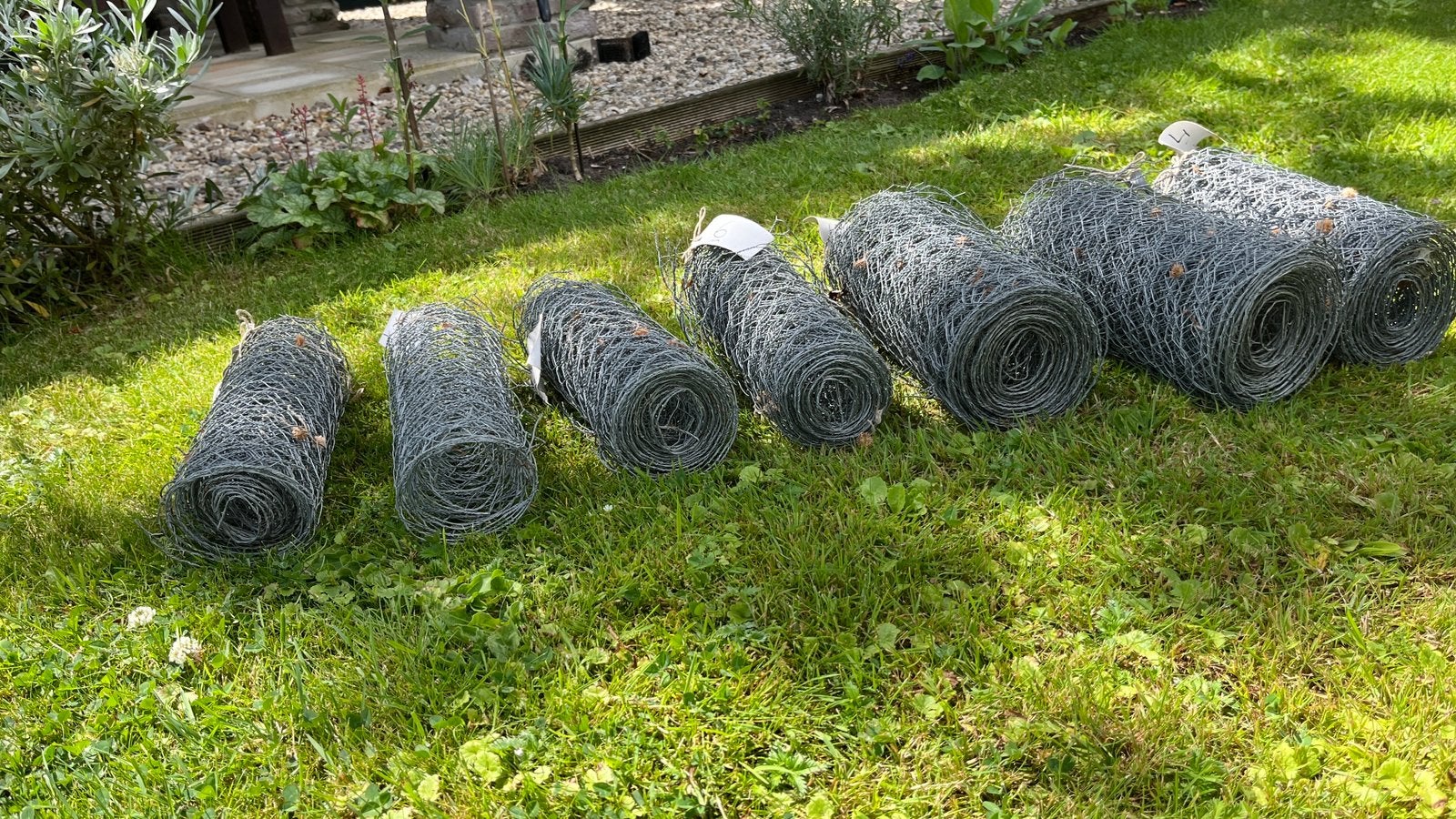 Kippengaas /Zeskantgaas 25cm hoog, Ophalen of Verzenden, Zo goed als nieuw, Metaal