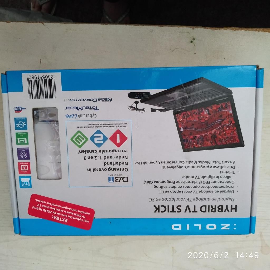 Zolid Hybrid TV Stick voor Laptop en PC, Ophalen of Verzenden, Nieuw